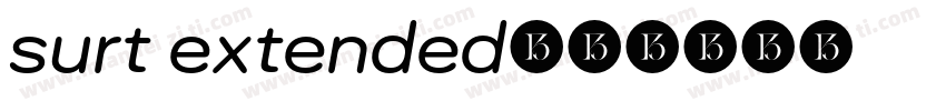 surt extended字体转换